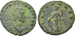 Roman Imperial Coins CLAUDIUS II GOTHICUS (268-270). Antoninianus. Cyzicus. Obv: IMP C M AVR CLAVDIVS AVG. Radiate, draped and cuirassed bust right. Rev: FORTVNA REDVX / SPQR. Fortuna standing left, h