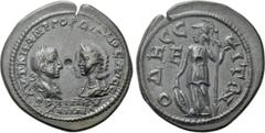 Roman Provincial Coins MOESIA INFERIOR. Odessus. Gordian III with Tranquillina (238-244). Ae Pentassarion. Obv: AVT K M ANT ΓOPΔIANOC AVΓ CЄ / TPANKVΛΛЄINA. Draped busts of Gordian, laureate and cuira