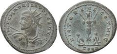 Roman Imperial Coins CLAUDIUS II GOTHICUS (268-270). Antoninianus. Cyzicus. Obv: IMP C M AVR CLAVDIVS AVG. Radiate, draped and cuirassed bust left, holding spear and shield; gorgoneion on shield. Rev: