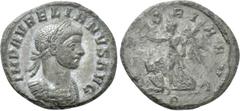 Roman Imperial Coins AURELIAN (270-275). Denarius. Rome. Obv: IMP AURELIANVS AVG. Laureate and cuirassed bust right. Rev: VICTORIA AVG / B. Victory advancing left with wreath and palm branch, captive 