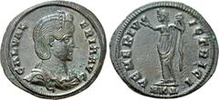 Roman Imperial Coins GALERIA VALERIA (Augusta, 293-311). Follis. Kyzikos. Obv: GAL VALERIA AVG. Diademed and draped bust right. Rev: VENERI VICTRICI / MKΔ. Venus standing left, lifting dress and holdi