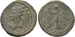 Roman Imperial Coins CLAUDIUS II GOTHICUS (268-270). Antoninianus. Cyzicus. Obv: IMP CLAVDIVS P F AVG. Radiate, draped and cuirassed bust left; three pellets below. Rev: PAX AETERNA / SPQR. Pax standi