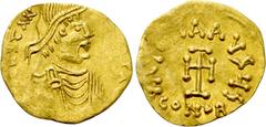Byzantine Coins CONSTANTINE IV POGONATUS (668-685). GOLD Tremissis. Constantinople. Obv: δ N CONSTANTINЧS P P AV. Diademed, draped and cuirassed bust right. Rev: VICTORIA AVGЧ ς / CONOB. Cross potent.