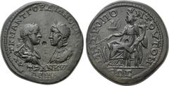 Roman Provincial Coins MOESIA INFERIOR. Tomis. Gordian III with Tranquillina (238-244). Ae Tetrassarion. Obv: AVT K M ANT ΓΟΡΔΙΑΝΟC AYΓ CE TΡΑNKVΛEΙΝΑ. Laureate, draped and cuirassed bust of Gordian I