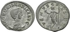 Roman Imperial Coins MAGNIA URBICA (283-285). Antoninianus. Ticinum (?). Obv: MAGNIA VRBICA AVG. Draped bust right, wearing stephane and set upon crescent. Rev: VENVS CELEST / SX. Venus standing left,