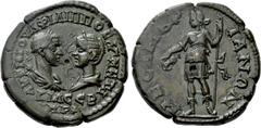 Roman Provincial Coins THRACE. Mesembria. Philip I 'the Arab' with Otacilia Severa (244-249 BC). Ae. Obv: AVT M IOVA ΦΙΛΙΠΠΟC AVΓ M WTAKIA CEBHPA. Laureate, draped and cuirassed bust of Philip and dra