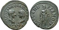 Roman Provincial Coins THRACE. Mesembria. Philip I the Arab with Otacilia Severa (244-249). Ae. Obv: AVT M IOVΛ ΦIΛIΠΠOC M ω / T CЄBHPA CЄ. Laureate, draped and cuirassed busts of Philip and draped bu