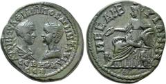 Roman Provincial Coins THRACE. Mesembria. Philip I the Arab with Otacilia Severa (244-249). Ae. Obv: AVT M IOVA ΦΙΛΙΠΠΟC AVΓ M WTAKIA CEBHPA CEB. Laureate, draped and cuirassed bust of Philip and drap