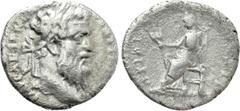 Roman Imperial Coins PERTINAX (193). Denarius. Rome. Obv: IMP CAES P HELV PERTIN AVG. Laureate head right. Rev: OPI DIVIN (sic!) TR P COS II. Ops seated left on throne, holding grain ears. RIC 8-9. Co