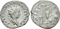 Roman Imperial Coins SALONINUS (Caesar, 258-260). Antoninianus. Colonia Agrippinensis (Cologne). Obv: SALON VALERIANVS CAES. Radiate and draped bust right. Rev: PIETAS AVG. Priestly implements: knife,