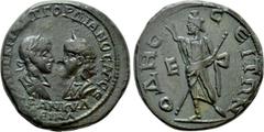 Roman Provincial Coins MOESIA INFERIOR. Odessus. Gordian III, with Tranquillina (238-244). Ae. Obv: AVT K M ANT ΓΟΡΔΙΑΝΟC AVΓ CE / TRANKVΛΛΕINA. Laureate, draped and cuirassed bust of Gordian and drap