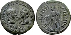 Roman Provincial Coins THRACE. Mesembria. Gordian III with Tranquillina (238-244). Ae. Obv: AVT K M ANT ΓΟΡΔΙΑΝΟC AVΓ CEB / TPANKVΛΛINA. Laureate, draped and cuirassed bust of Gordian and draped bust 
