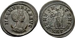 Roman Imperial Coins MAGNIA URBICA (Augusta, 283-285). Antoninianus. Rome. Obv: MAGN VRBICA AVG. Draped bust right, wearing stephane and set upon crescent. Rev: VENVS VICTRIX / KAς. Venus standing lef