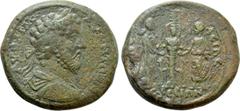 The Plankenhorn Collection of Ionian Coins IONIA. Ephesos. Marcus Aurelius (161-180). Ae. Obv: ΑV ΚΑΙ Μ ΑV ΑΝΤΩΝΙΝΟϹ. Laureate, cuirassed and draped bust right. Rev: ƐΦƐϹΙΩΝ [ ] ΠΡ[Ω] ΑϹΙΑϹ. Cult stat