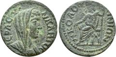 The Plankenhorn Collection of Ionian Coins IONIA. Kolophon. Pseudo-autonomous. Time of Maximinus Thrax (235-238). Ae. Obv: IEPA CVNKΛHTOC. Youthful, veiled and draped bust of the Senate right. Rev: KO
