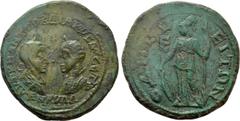 Roman Provincial Coins MOESIA INFERIOR. Odessus. Gordian III with Tranquillina (238-244). Ae Pentassarion. Obv: AVT K M ANT ΓOPΔIANOC AVΓ CЄ / TPANKVΛΛЄIN. Draped busts of Gordian, laureate and cuiras