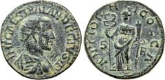 Roman Provincial Coins PISIDIA. Antioch. Trajanus Decius (249-251). Ae. Obv: IMP CAES TRAIAN DECIVS AV. Radiate, draped and cuirassed bust right. Rev: ANTIOCHI COL CA / S - R. Felicitas standing facin