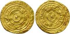Medieval Coins ISLAMIC. Fatimid. Al-Mu'izz (AD 341-364 / 953-975 AD). Dinar. Al-Mansuriya. Dated AH 360 (971 AD). Obv: Arabic legend. Rev: Arabic legend. . Condition: Very fine. Weight: 3.46 g. Diamet