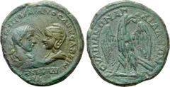 Roman Provincial Coins THRACE. Anchialus. Gordian III, with Tranquillina (238-244). Ae. Obv: AVT K M ANT ΓΟΡΔΙΑΝΟC AVΓ CABEIN / TRANKVΛΛINA. Draped busts of Gordian, laureate and cuirassed, and Tranqu