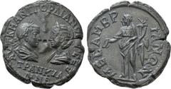 Roman Provincial Coins THRACE. Mesambria. Gordian III with Tranquillina (238-244). Ae. Obv: AVT K M ANT ΓOPΔIANOC AVΓ CEB / TPANKVΛΛINA. Laureate, draped and cuirassed bust of Gordian and draped bust 