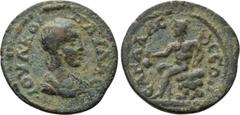 Roman Provincial Coins PISIDIA. Sagalassus. Julia Paula (Augusta, 219-220). Ae. Obv: ΙΟΥΛ ΚΟΡ ΠΑΥΛΑ ϹƐΒ. Draped bust right. Rev: ϹΑΓΑΛΑϹϹƐΩΝ. Hermes seated nude on rock, left, holding purse and caduce