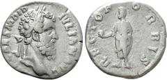 Roman Imperial Coins DIDIUS JULIANUS (193). Denarius. Rome. Obv: IMP CAES M DID IVLIAN AVG. Laureate head right. Rev: RECTOR ORBIS. Didius Julianus standing left, holding globe and volumen. RIC 3. Con