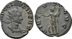 Roman Imperial Coins CLAUDIUS II GOTHICUS (268-270). Antoninianus. Rome. Obv: IMP C CLAVDIVS AVG. Radiate and cuirassed bust right. Rev: VIRTVS AVG. Virtus standing left, holding branch, spear and shi