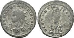 Roman Imperial Coins CLAUDIUS II GOTHICUS (268-270). Antoninianus. Cyzicus. Obv: IMP C M AVR CLAVDIVS AVG. Radiate, draped and cuirassed bust left. Rev: VICTORIAE GOTHIC / S P Q R. Trophy and arms fla