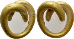 Celtic Coins CELTIC. GOLD "Rouelles". Obv: . Rev: . . Condition: Very fine. Weight: 5.27 g. Diameter: 14 mm.