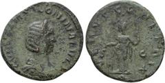 Roman Imperial Coins SALONINA (Augusta, 254-268). As. Rome. Obv: CORNELIA SALONINA AVG. Diademed and draped bust right. Rev: VENVS GENETRIX / S - C / Q. Venus standing left, holding apple and sceptre;