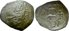 Medieval Coins BULGARIA. Second Empire. Mico Asen (1256-1257). Trachy. Veliko Turnovo. Obv: Facing bust of St. Nicholas, raising hand in benediction and holding Gospels. Rev: Half-length facing figure