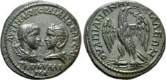 Roman Provincial Coins THRACE. Anchialus. Gordian III with Tranquillina (238-244). Ae. Obv: ΑVΤ Κ Μ ΑΝΤ ΓΟΡΔΙΑΝΟC ΑVΓ ϹΑΒ ΤΡΑΝΚVΛΛΙΝΑ. Draped busts of Gordian, laureate, draped and cuirassed, and Tran
