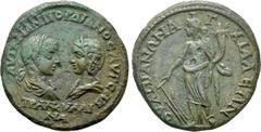 Roman Provincial Coins THRACE. Anchialus. Gordian III, with Tranquillina (238-244). Ae. Obv: AVT K M ANT ΓOPΔIANOC AVΓ CAB TPANKVΛΛINA. Draped busts of Gordian, laureate, draped and cuirassed, and Tra