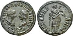 Roman Provincial Coins THRACE. Mesambria. Philip I 'the Arab', with Otacilia Severa (244-249). Ae. Obv: ΑΥΤ Μ ΙΟΥΛ ΦΙΛΙΠΠOC Μ WΤ ϹƐΒΗΡΑ ϹƐΒ. Draped busts of Philip, laureate, draped and cuirassed, and