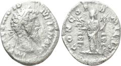 Roman Imperial Coins DIDIUS JULIANUS (193). Denarius. Rome. Obv: IMP CAES M DID IVLIAN AVG. Laureate head right. Rev: CONCORD MILIT. Concordia standing left, holding aquila in each hand. RIC 1. Condit