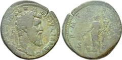 Roman Imperial Coins DIDIUS JULIANUS (193). Sestertius. Rome. Obv: IMP CAES M DID SEVER IVLIAN AVG. Laureate head right. Rev: P M TR P COS / S - C. Fortuna standing left, holding rudder and cornucopia