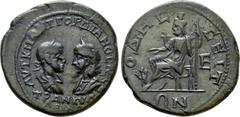 Roman Provincial Coins MOESIA INFERIOR. Odessos. Gordian III with Tranquillina (238-244). Ae Pentassarion. Obv: AVT K M ANT ΓOPΔIANOC AVΓ CЄ / TPANKVΛΛЄINA. Laureate, draped and cuirassed bust of Gord