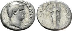 Roman Imperial Coins OTHO (69). Denarius. Rome. Obv: IMP (M) OTHO CAESAR AVG TR P. Bare head right. Rev: SECVRITAS PR. Securitas standing left, holding wreath and sceptre. RIC² 8 or 10. Condition: Fin
