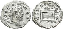 Roman Imperial Coins DIVUS COMMODUS (Died 192). Antoninianus. Rome. Struck under Trajanus Decius (249-251). Obv: DIVO COMMODO. Radiate head right. Rev: CONSECRATIO. Lighted altar. RIC 94 (Decius). Con