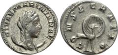 Roman Imperial Coins DIVA MARINIANA (Died before 253). Antoninianus. Rome. Obv: DIVAE MARINIANAE. Veiled, diademed and draped bust right. Rev: CONSECRATIO. Peacock standing right, with tail feathers s