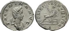 Roman Imperial Coins SALONINA (Augusta, 254-268). Antoninianus. Colonia Agrippinensis. Obv: SALONINA AVG. Diademed and draped bust right, set on crescent. Rev: FELICITAS PVBLICA. Felicitas seated left
