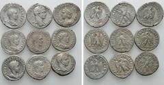 Group Lots 9 Roman Provincial Tetradrachms. Obv: . Rev: . . Condition: See picture. Weight: g. Diameter: mm.