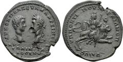 Roman Provincial Coins MOESIA INFERIOR. Marcianopolis. Macrinus, with Diadumenian (217-218). Ae Pentassarion. Pontianus, legatus consularis. Obv: AY K OΠΠEΛ CEVH MAKPEINOC K M OΠΠEΛ ANTΩNEINOC ΔIAΔOVM