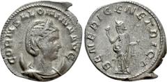 Roman Imperial Coins SALONINA (Augusta, 254-268). Antoninianus. Viminacium. Obv: CORN SALONINA AVG. Diademed and draped bust right, set on crescent. Rev: BENERI GENETRICI. Venus standing left, holding