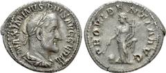 Roman Imperial Coins MAXIMINUS THRAX (235-238). Denarius. Rome. Obv: MAXIMINVS PIVS AVG GERM. Laureate, draped and cuirassed bust right. Rev: PROVIDENTIA AVG. Providentia standing left, holding cornuc