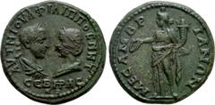Roman Provincial Coins THRACE. Mesembria. Philip I the Arab with Otacilia Severa (244-249). Ae. Obv: AVT M IOVΛ ΦIΛIΠΠOC M ωT / CЄBHPA CЄB. Draped busts of Philip, laureate and cuirassed, and Otacilia