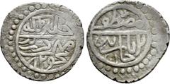 Medieval Coins OTTOMAN EMPIRE. Mustafa Çelebi (AH 822-825 / AD 1419-1422). Akçe. AH 824. Edime. Obv: Legend. Rev: Legend. SS A/III. Condition: Very fine. Weight: 1.10 g. Diameter: 14 mm.