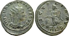 Roman Imperial Coins CLAUDIUS II GOTHICUS (268-270). Antoninianus. Smyrna. Obv: IMP C M AVR CLAVDIVS AVG. Radiate, draped and cuirassed bust right. Rev: VICTORIA AVG / SPQR. Victory advancing left, ho