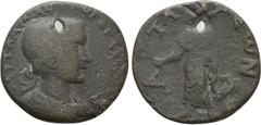 The Dr. F. Jarman Collection: Mints of the Roman Empire LYCIA. Patara. Gordian III (238-244). Ae. Obv: AVT KAI M ANT ΓOPΔIANOC CЄB. Laureate, draped and cuirassed bust right. Rev: ΠATAPЄωN. Apollo sta
