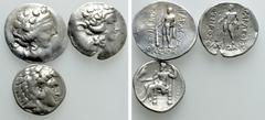 Group Lots 3 Tetradrachms. Obv: . Rev: . . Condition: See picture. Weight: g. Diameter: mm.